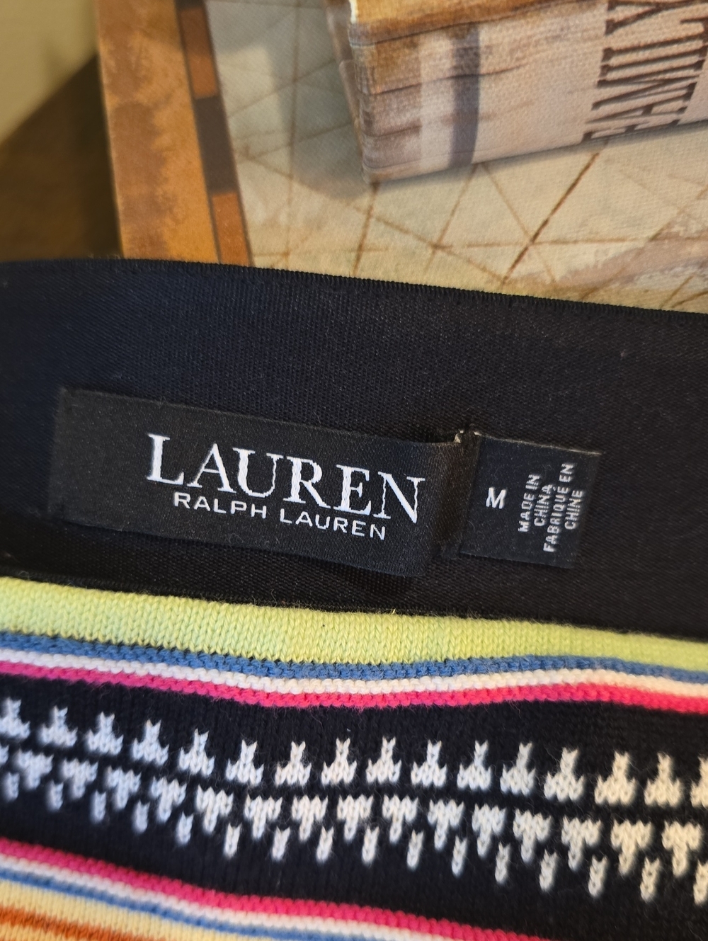 Ralph Lauren Multicolor Striped Knit Pencil Skirt - Picture 5 of 9
